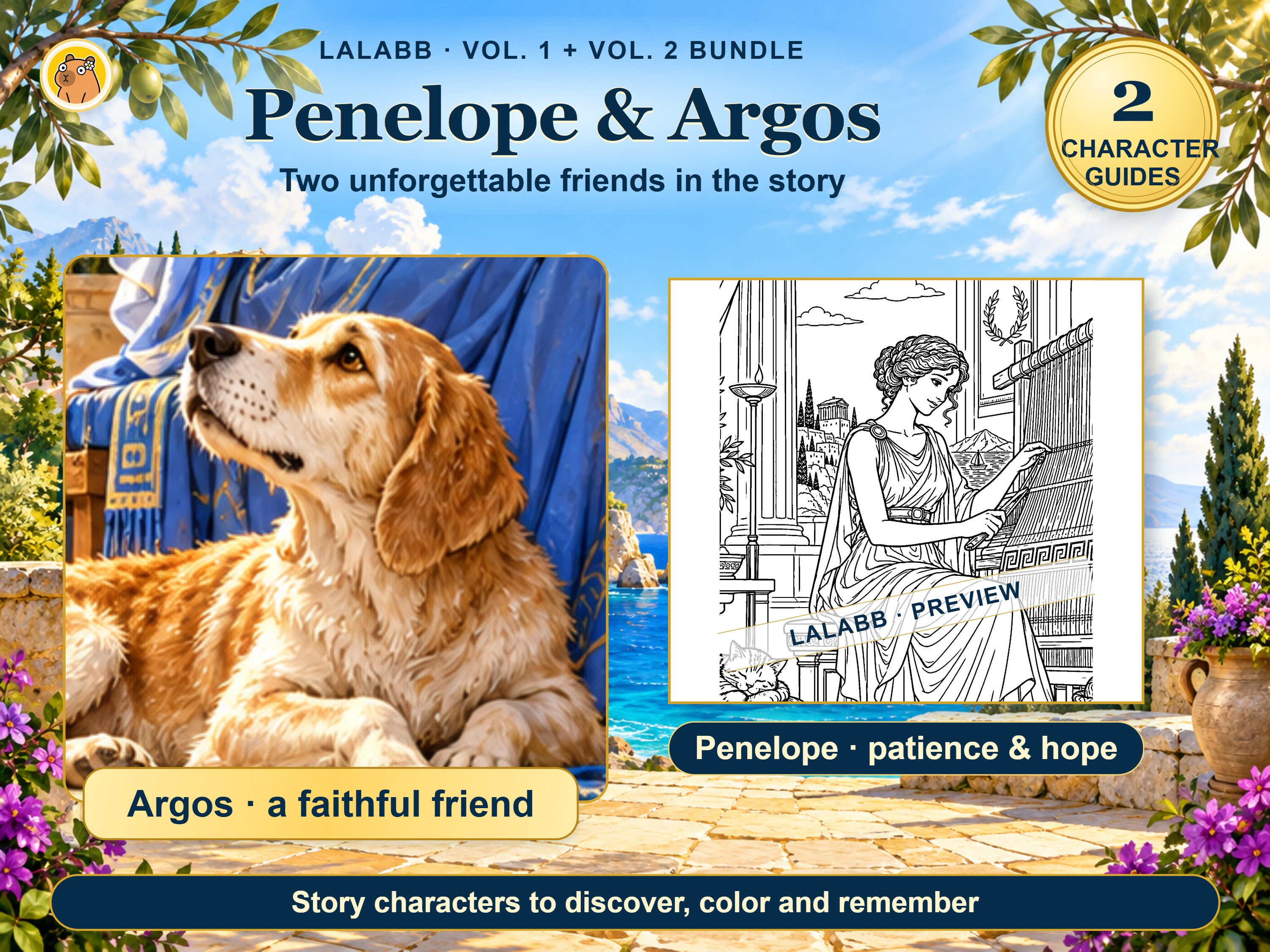 Approved bundle promotional preview: Penelope & Argos