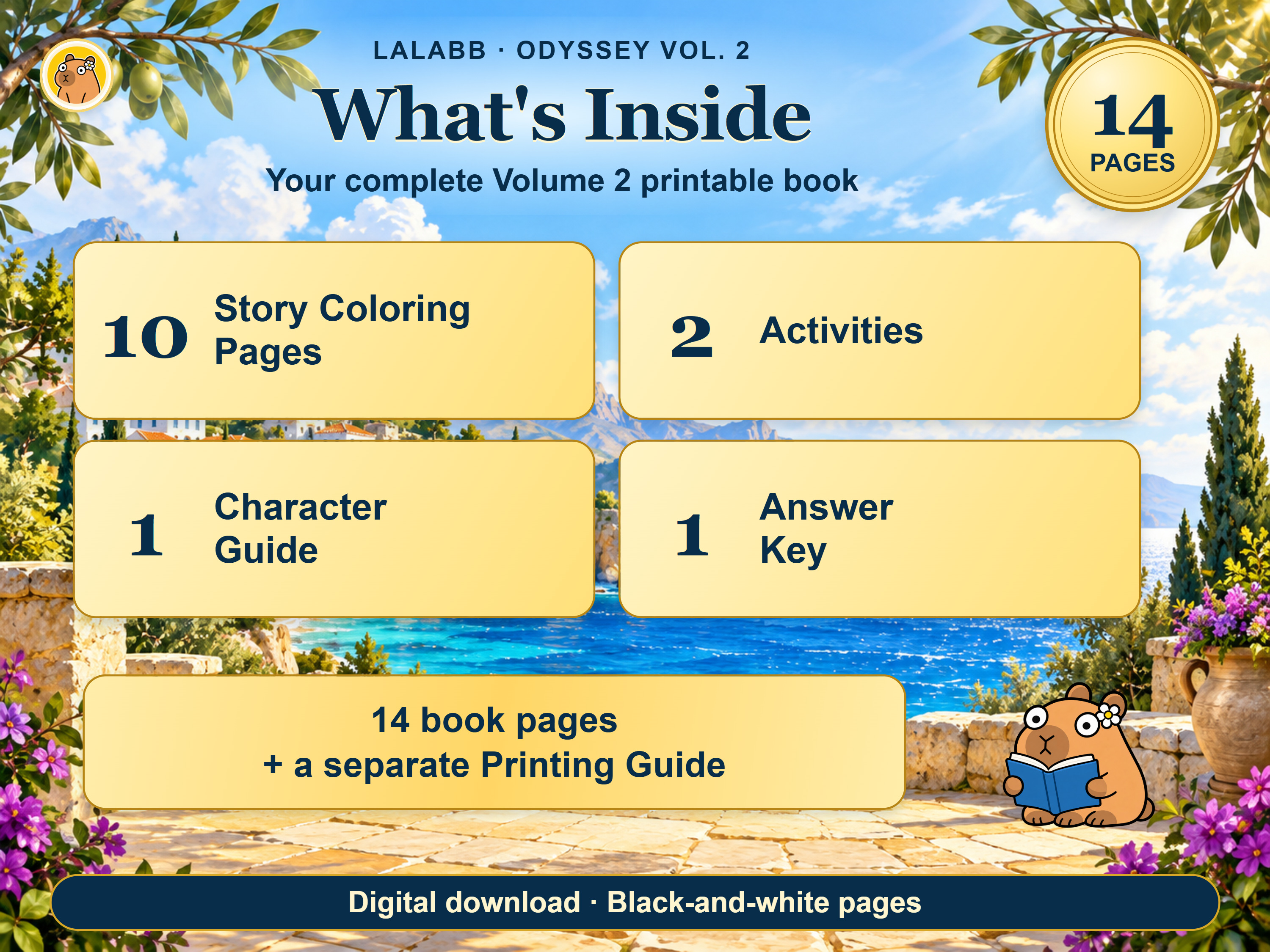Approved overview of the 14-page digital download.